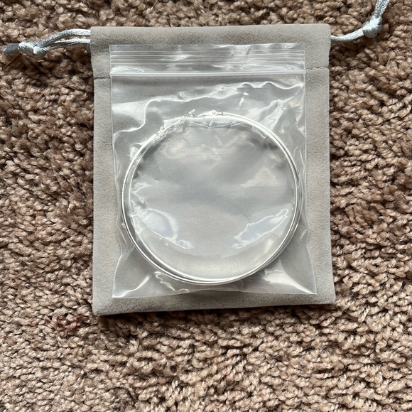 Brand New Sterling Silver S925 Big Hoop Earrings - Picture 2 of 6